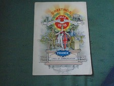 RARE 1918 WW1 CHRISTMAS CARD FROM A BRITISH SOLDIER FIGHTING IN FRANCE