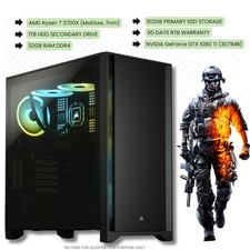 Corsair 4000 Gaming AMD Ryzen 7 3700X GeForce GTX 1080 Ti 11GB 512GB SSD 1TB HDD