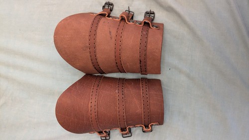 Leather bracers larp - leather, sca