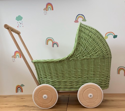 Green apple wicker - green,