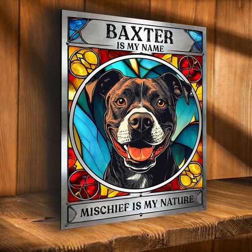 Personalised tri staffy - personalised,