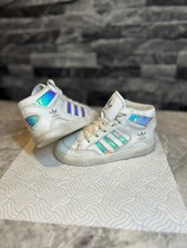 Children's Adidas Hardcourt White Trainers  UK 9.5