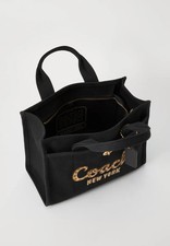 COACH New Year Cargo Tote Bag 26 With Coach Snake Script in Black. NEW NO TAGS