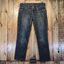 Levi's s Eve Womens Jeans W28 L28 Mid Rise Square Cut Dark Blue Vintage 2005