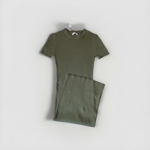 Primark green ribbed - green, long