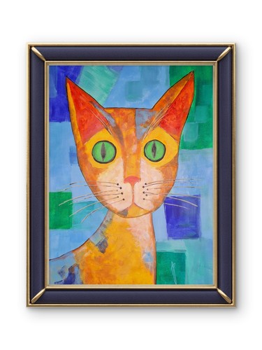 Abstract cat original - "cat",