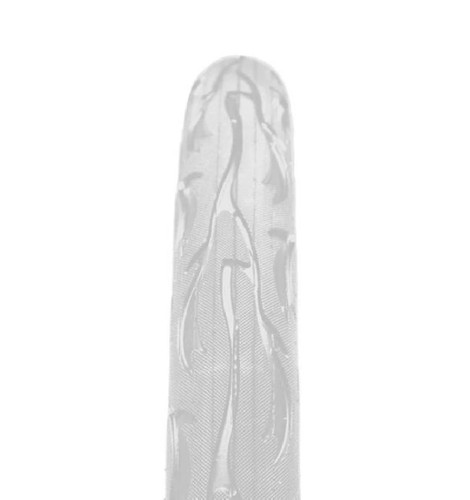 Bike tire flame - white, x
