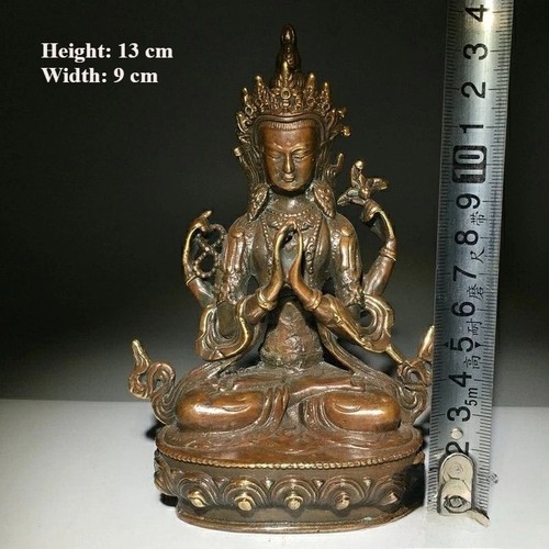 Authentic bronze damo buddha - bronze,