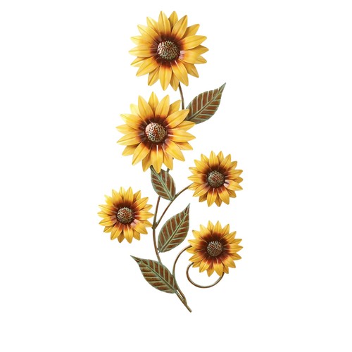 Metal sunflower wall - 2d,