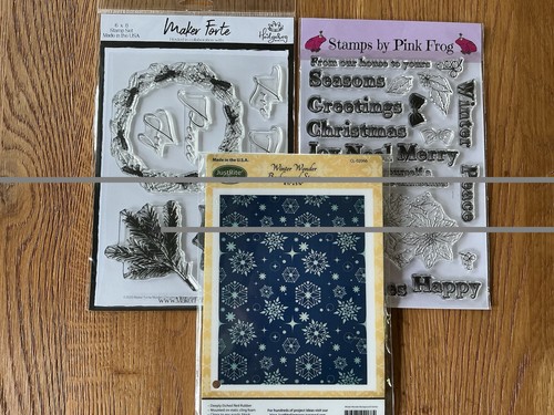 Festive stamp sentiments and - stamp,