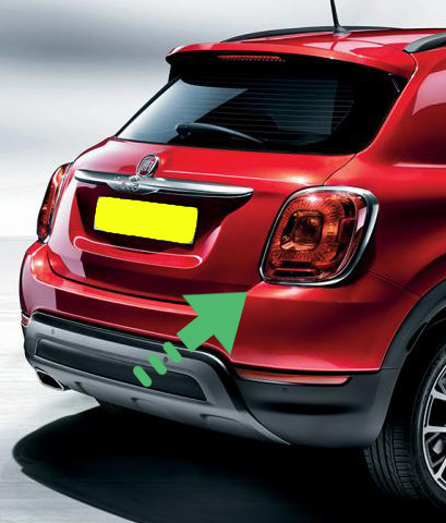 Fiat 500 rear tail light - tail,