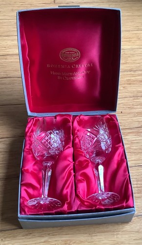 Pair bohemia lead crystal - pair,