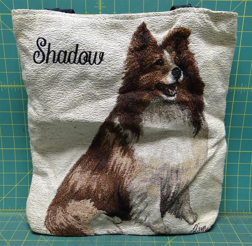 Embroidered linen canvas - embroidered,