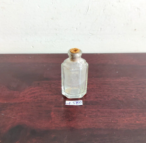 Vintage old clear perfume - clear,
