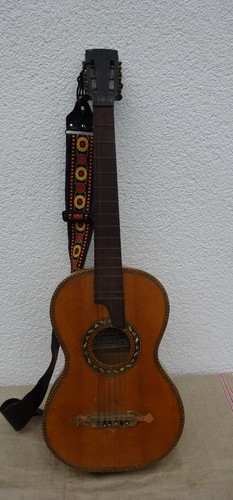 Old guitar hiking guitar