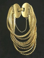 Monet Chain Bracelet Signed