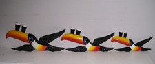 LARGE GRADUATED SET OF 3 GUINNESS FLYING TOUCANS VINTAGE DESIGN BAR PUB HOME