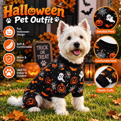Dog halloween pajamas pet - halloween,