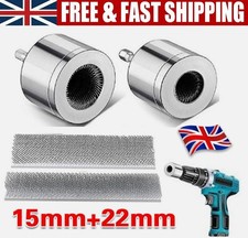 2Pcs Copper Pipe Cleaner, Copper Pipe Cleaner for Drill, for Drill 15mm & 22mm