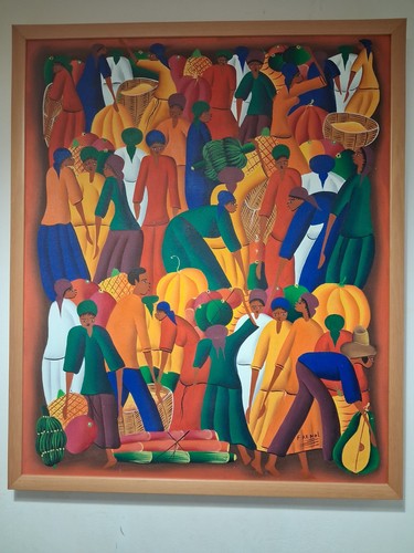 Oil canvas titled - oil, "