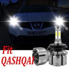 For QASHQAI 2006+ Pair H7 Headlight CONVERSION Kit LED Bulbs 6000K Xenon White
