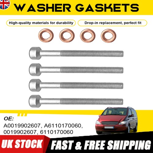 Injector bolts copper - copper, washers