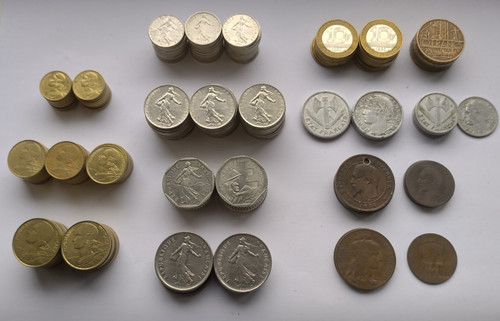 Big collection french coins - collection,