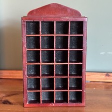 Vintage Wooden Thimble Display