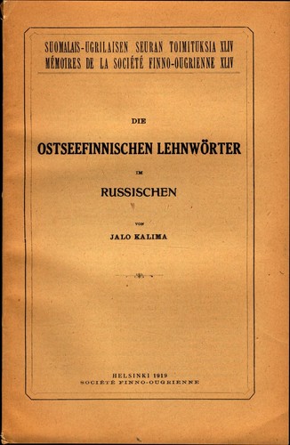 Die ostseefinnischen - die,