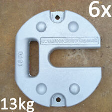 6 x 13kg Cast Iron Gazebo