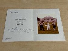 Vintage Hand Signed Christmas Card Society Photographer Lord Patrick Lichfield