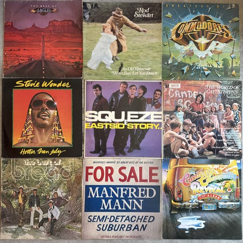 Vinyl job lot 9 eagles - vinyl,