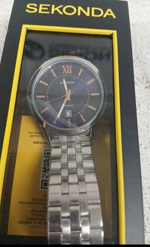 Sekonda stainless steel quartz - steel,