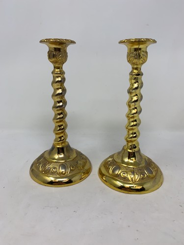 Vintage metal candlesticks - metal,