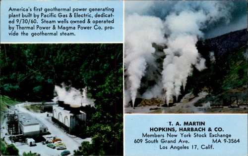 Geothermal power plant - ca,