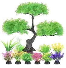 10x Aquarium Plants Decorations Fish Tank Artificial Plastic Plants Free Post
