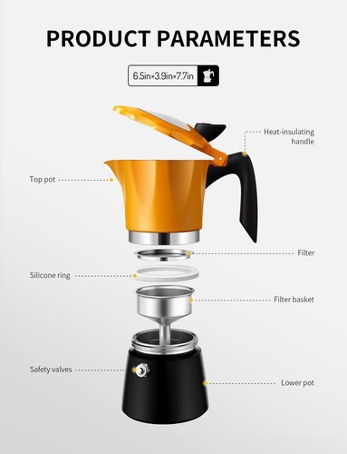 Stovetop coffee maker - coffee, italian