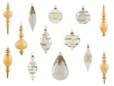 Set of 25 Baubles ICICLE Glass