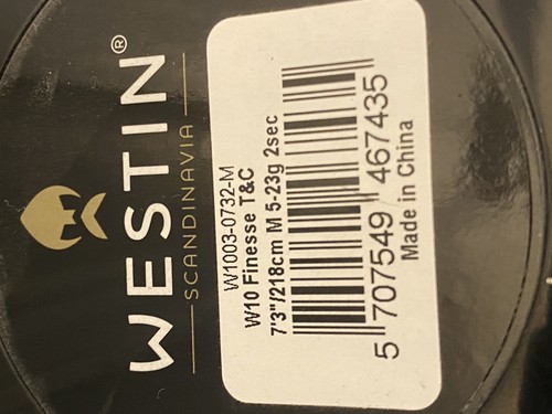 Westin w10 finesse 3 - westin, t&c