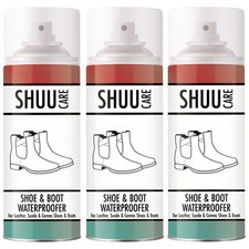 3x Waterproof Spray 300ml For Shoe Boot Trainer Suede Leather Canvas Protector