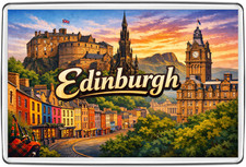 Edinburgh Skyline Fridge