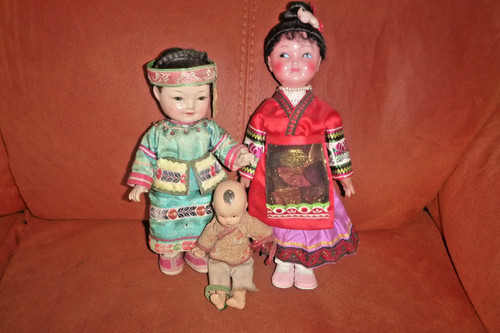 Vintage oriental dolls 2 - 3,