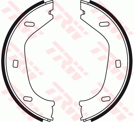 Rear trw gs8219 brake shoe - rear,