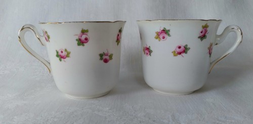 Vintage tea cups - cups, rose