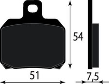 Rear Brake Pads for Aprilia