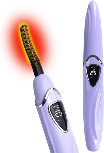 Heated eyelash curler with - heated,