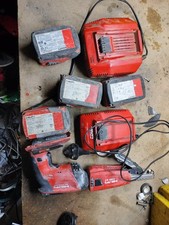 Hilti SD 5000-A22 Screw Gun+SMD57 +4 Batteries + 2 Chargers Used