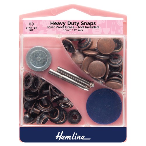 Hemline 15mm snap fasteners - hemline,