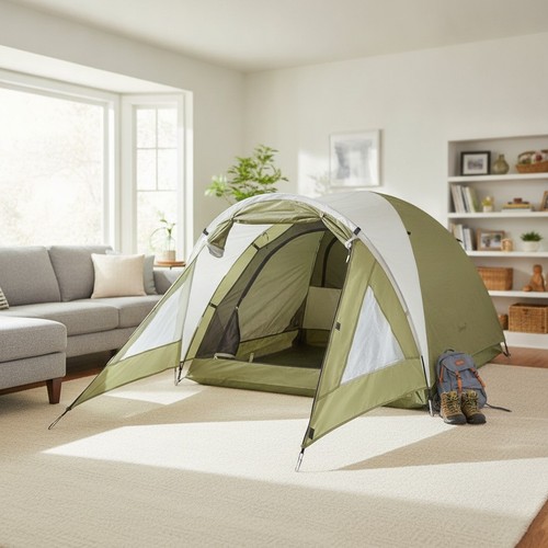 Camping tent person - tent,