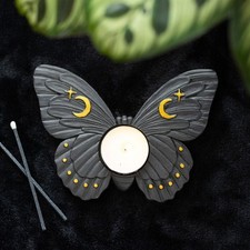Black Moth Tealight Candle